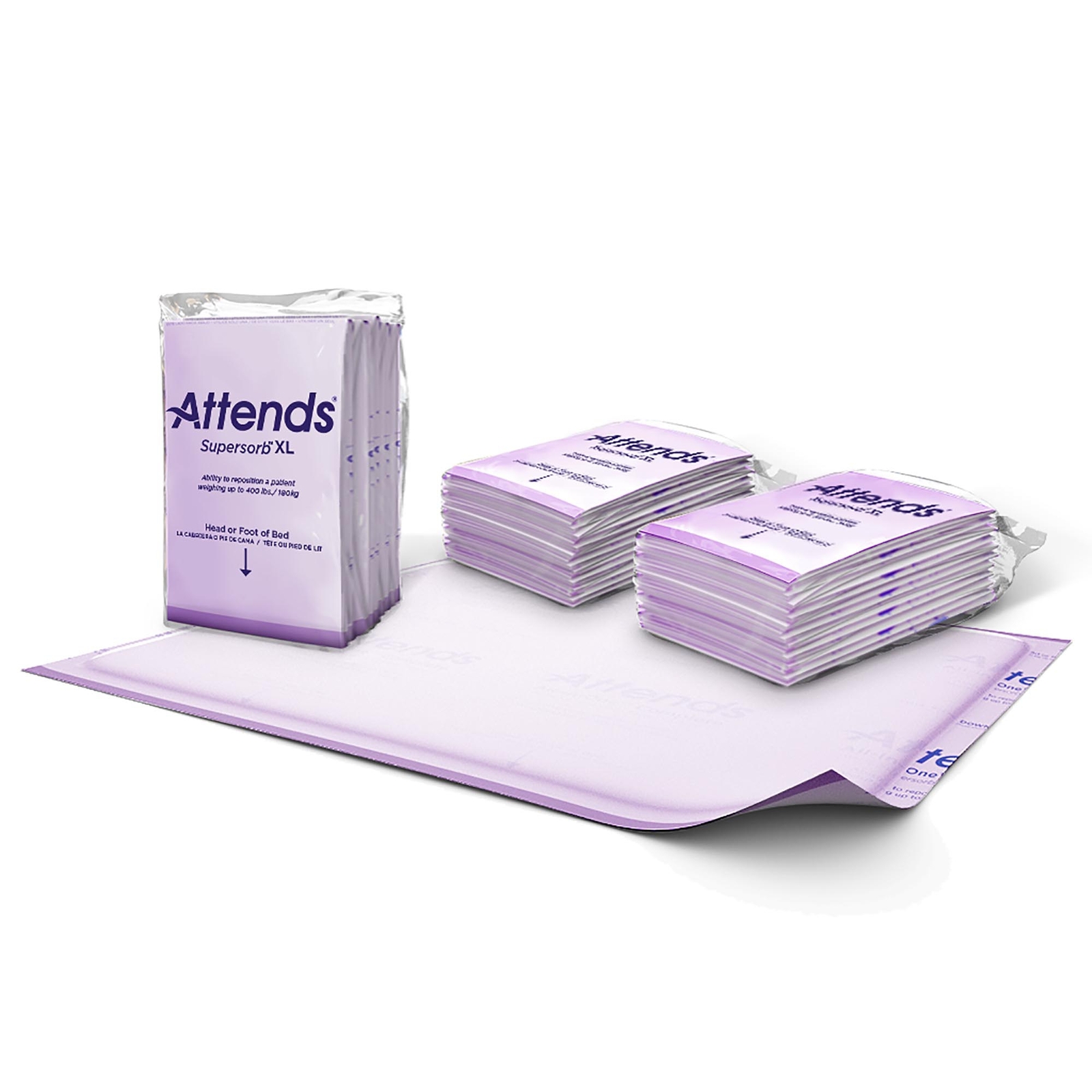 Attends Supersorb XL Underpad Heavy Absorbency 36 X 51 Inch 5 ct