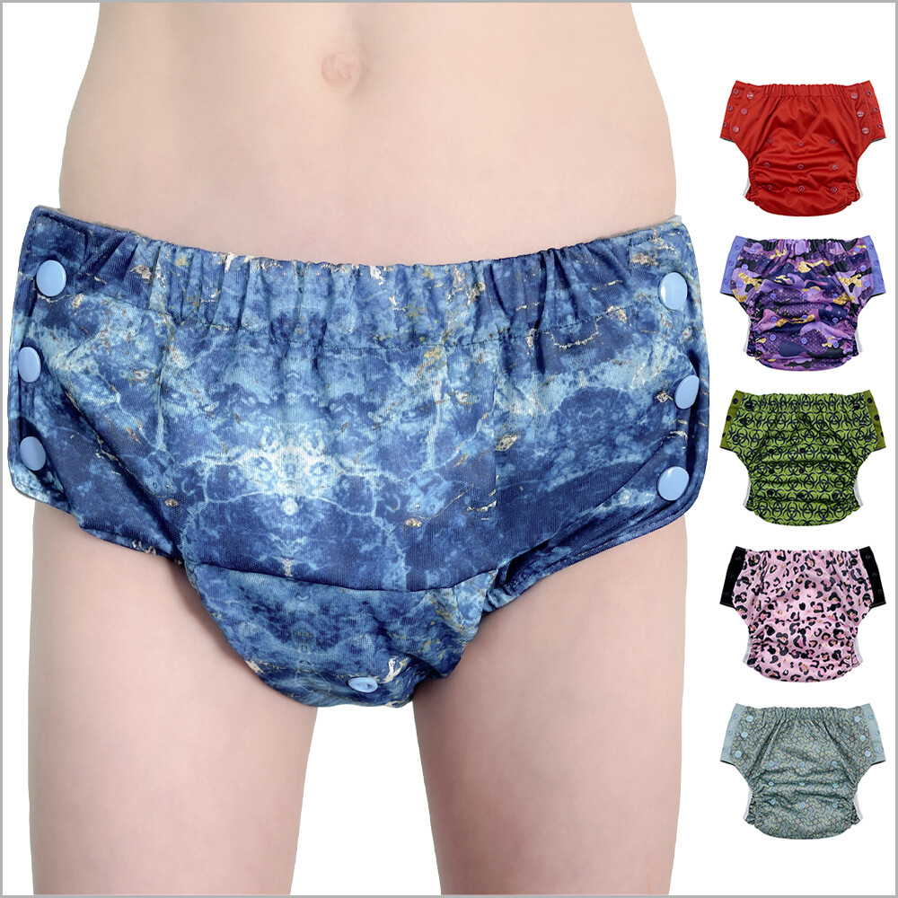 Special Needs Big Kids’ Pull-on Diaper Briefs for Incontinence, 6-16 Years