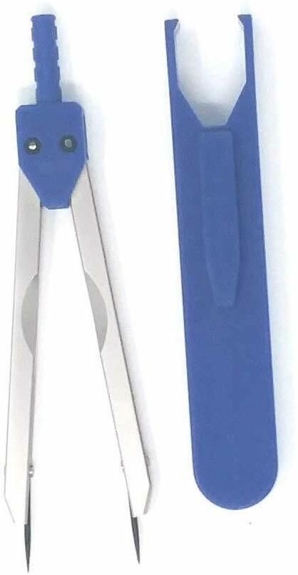 Medical ECG EKG Caliper with Protector Cover Draft Divider Heart Rate Ruler S12