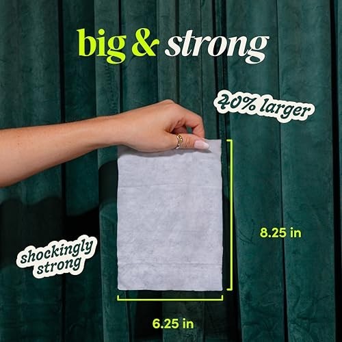 Flushable Butt Wipes – Extra Large Wet Wipes for Adults – Sewer Safe, 300 Count