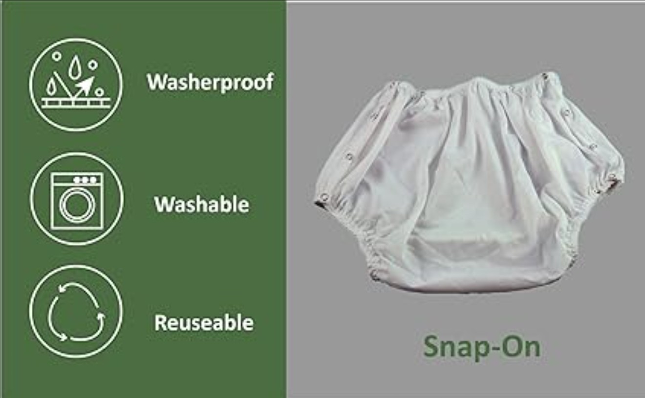 ObboMed® MT-3313 Snap-On (XL: 40-46 in) Reusable Washable Underwear Incontinent