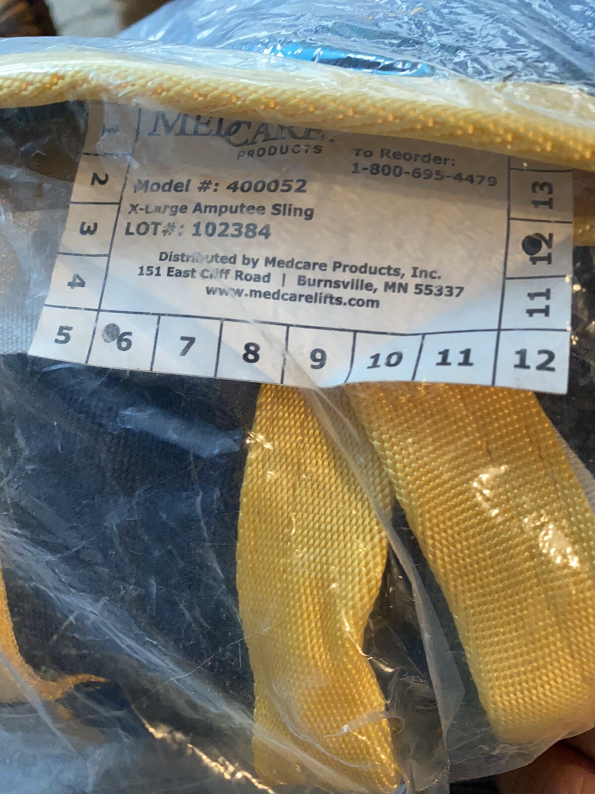 Hoyer Lift Sling Amputee XL Extra Large Universal Sling Patient Bed Medcare