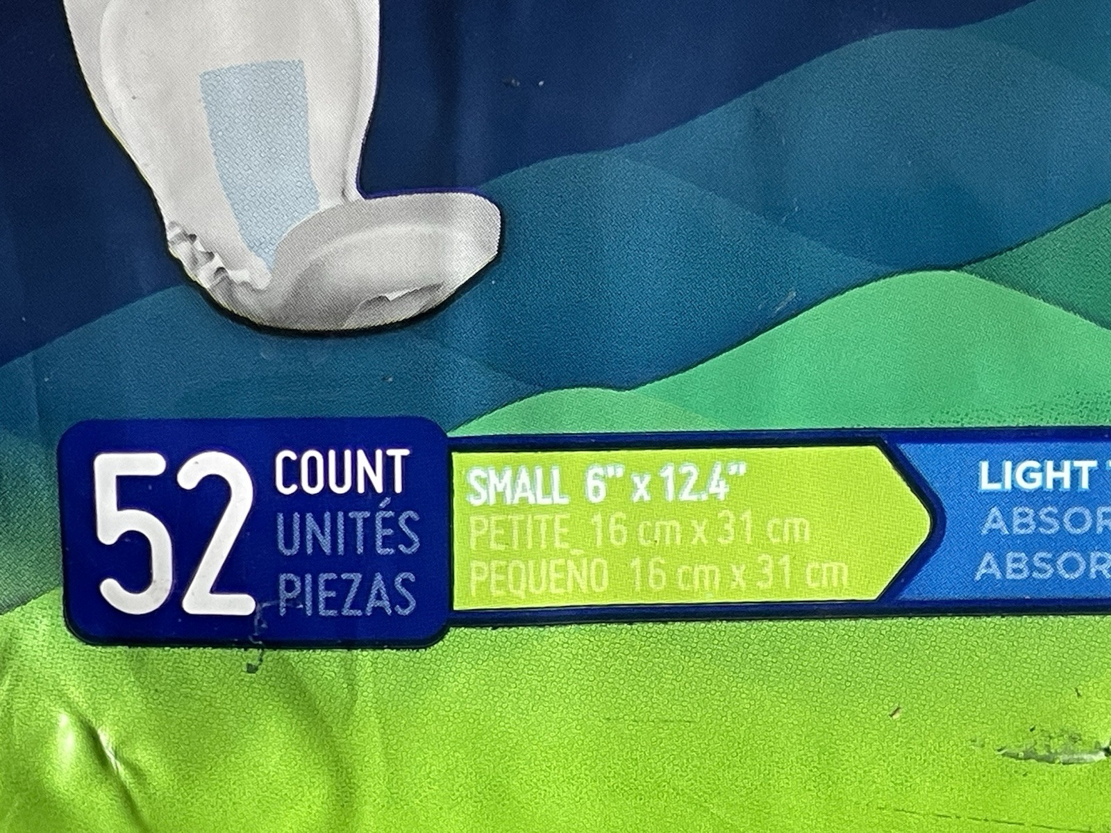 Prevail Daily Incontinence Pads 52 Count Light-medium Absorbency Size Small NEW