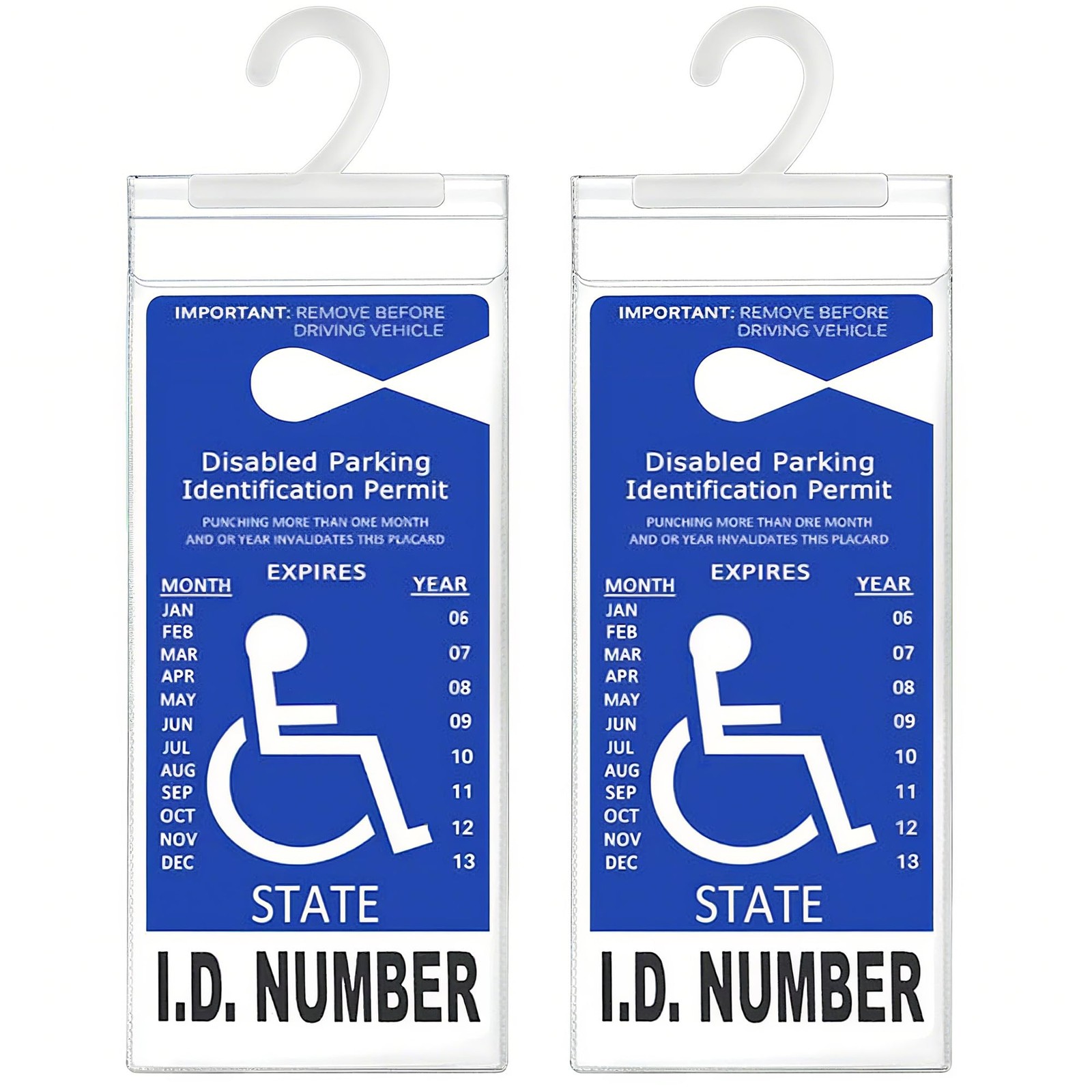 Handicap Placard Holder, Ultra Transparent Disabled Parking Permit Protector …