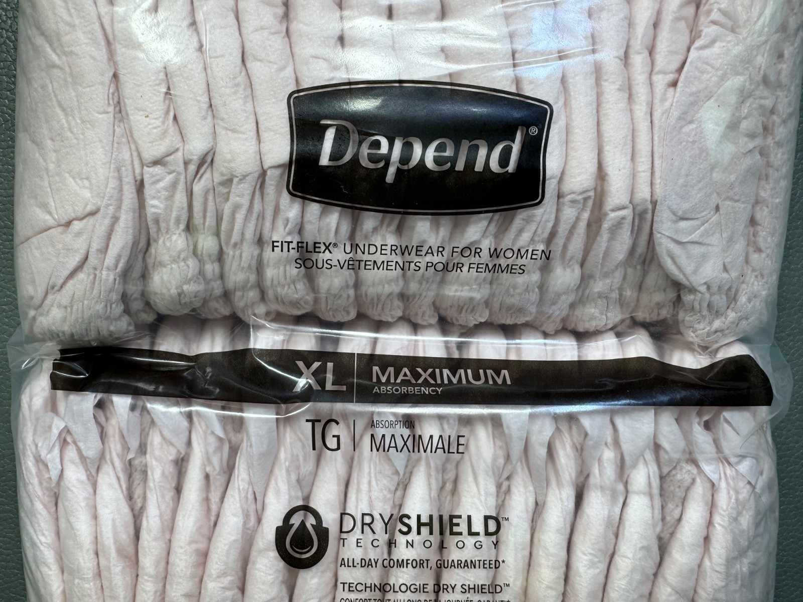 Lot of 34 Depend Fit Flex Underwear for Women Size XL Maximum Absorbency