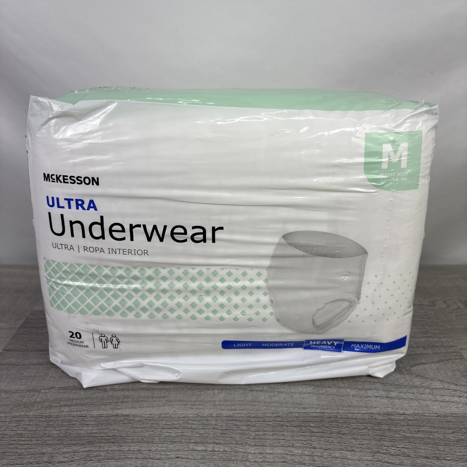 McKesson Adult Disposable Pull On Up Underwear Diapers M Heavy Absorbency 20 Ct