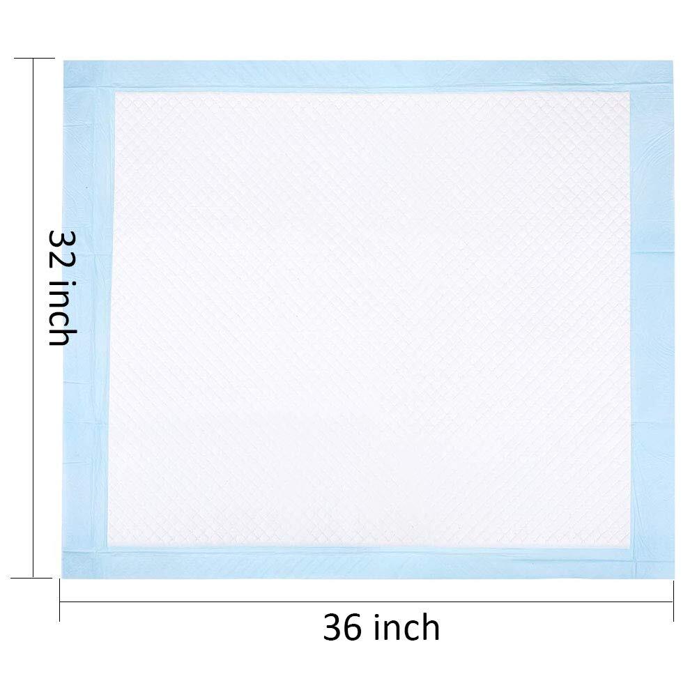 Extra Large Disposable Bed Incontinence Pads 32”x36” 20 Counts Leak-Proof Dis…