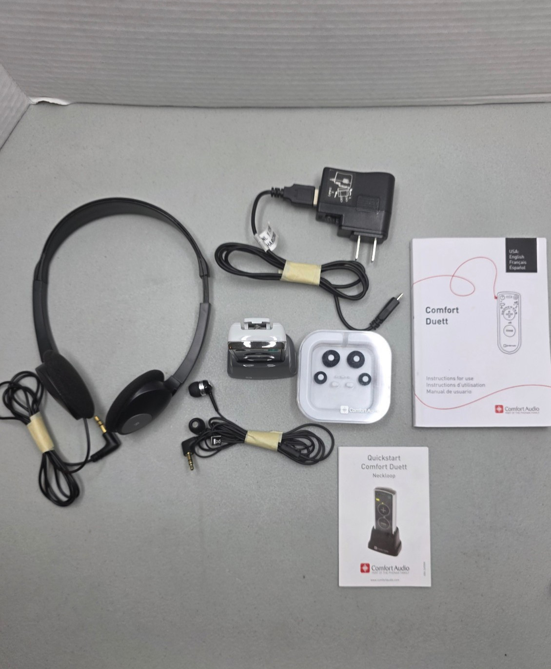 Comfort Duett Hearing Amplifier Listener CD0550 Dock Charger Personal Sound