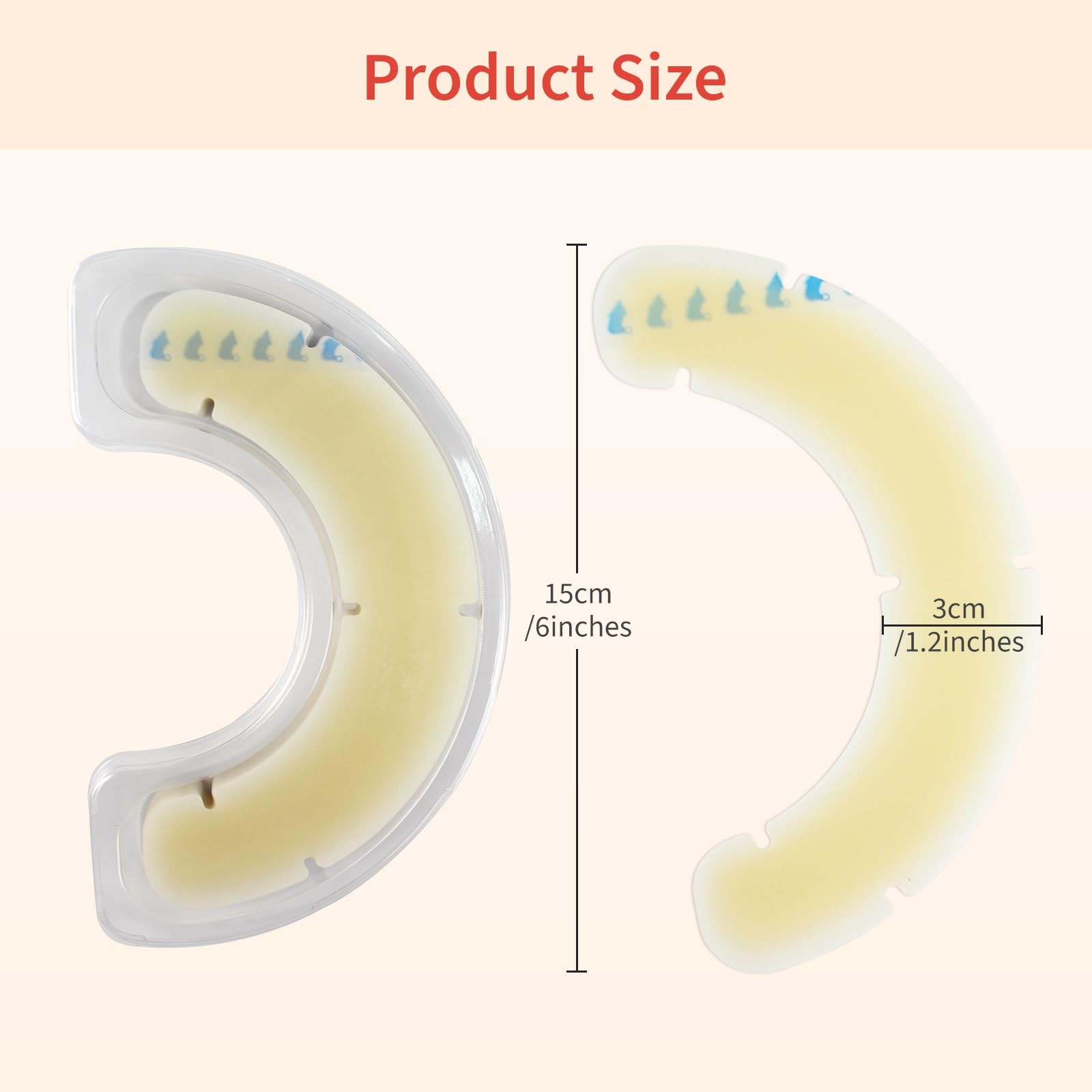 30pcs Ostomy Barrier Strips, Elastic Hydrocolloid Skin Barrier Strips, Skin A…