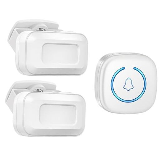 Bed Sensor Alarm and Fall Prevention for Elderly, 2 Motion Sensors + 1 Receiver