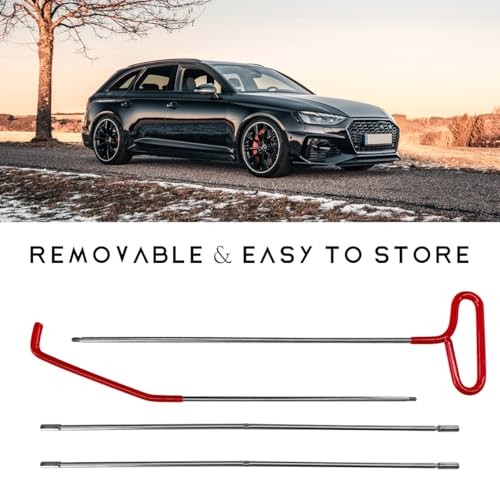 Car Long Reach Tool, 67″ Multi-Function Automotive Emergency Tool, Red