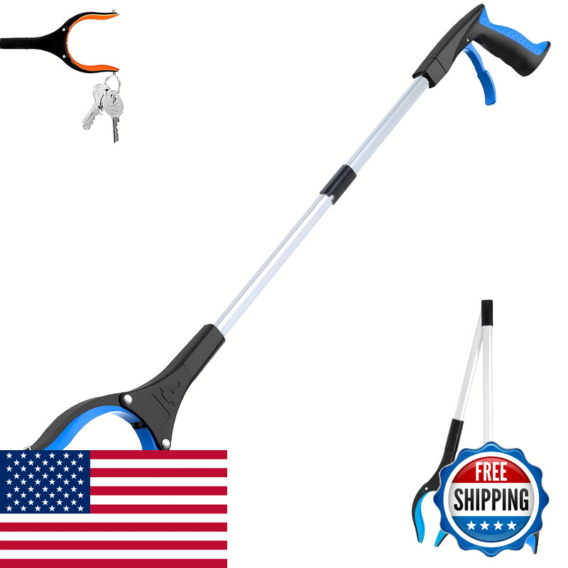 Popda Grabber Reacher Tool – 32 Extra Long Foldable Gripper And Reaching Tool –