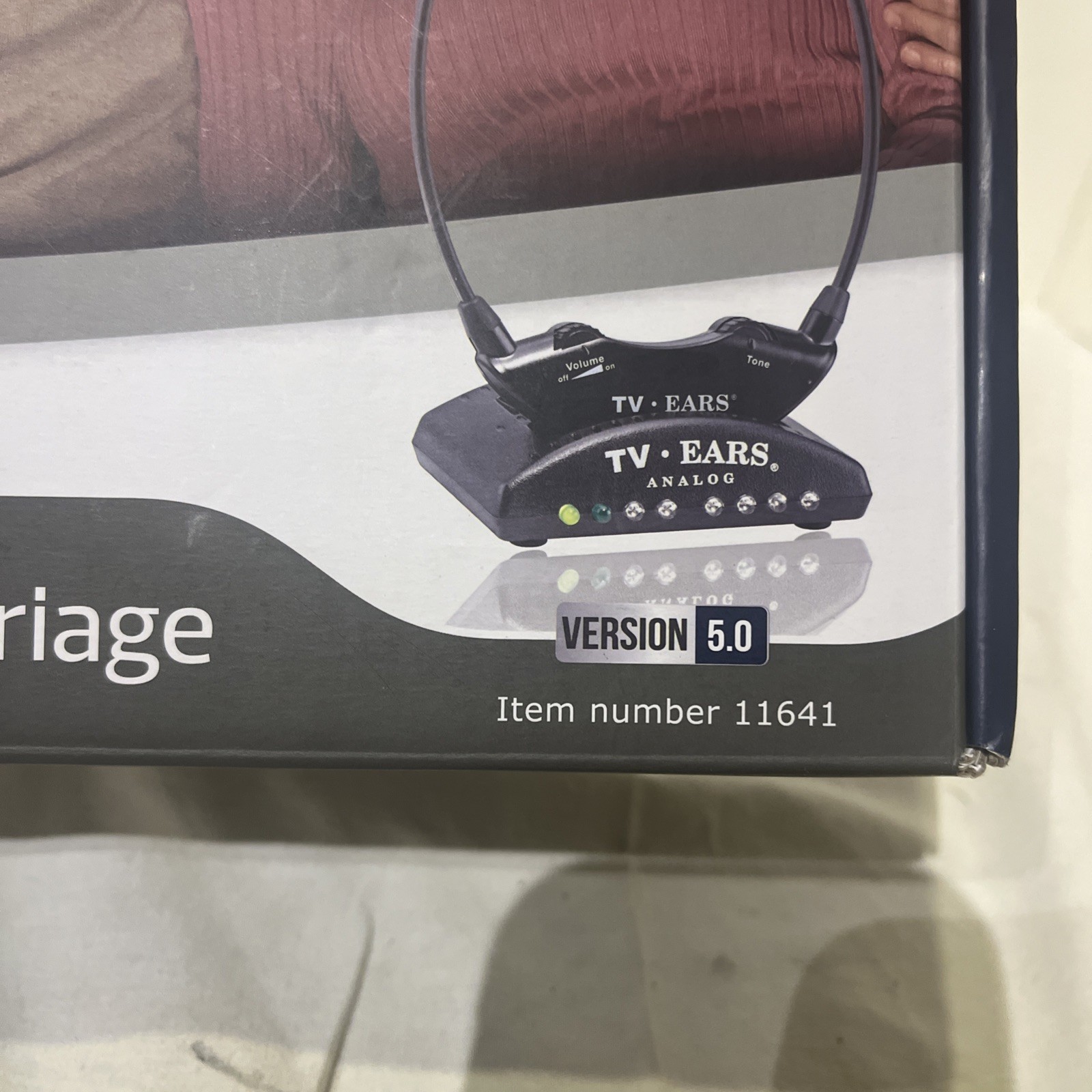 TV EARS Original Analog Voice Clarifying TV Listening System Wireless 5.0 11641