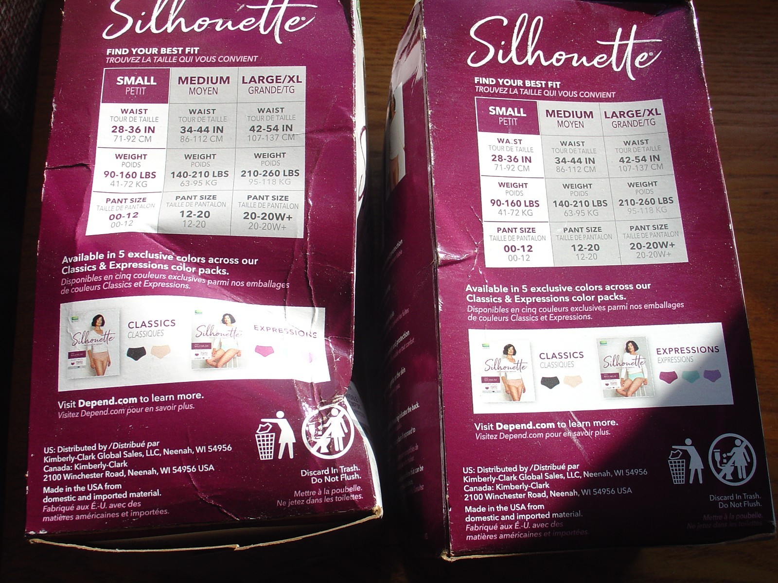 Depend Silhouette Incontinence Underwear for Women Small Maximum Absorbency Lot
