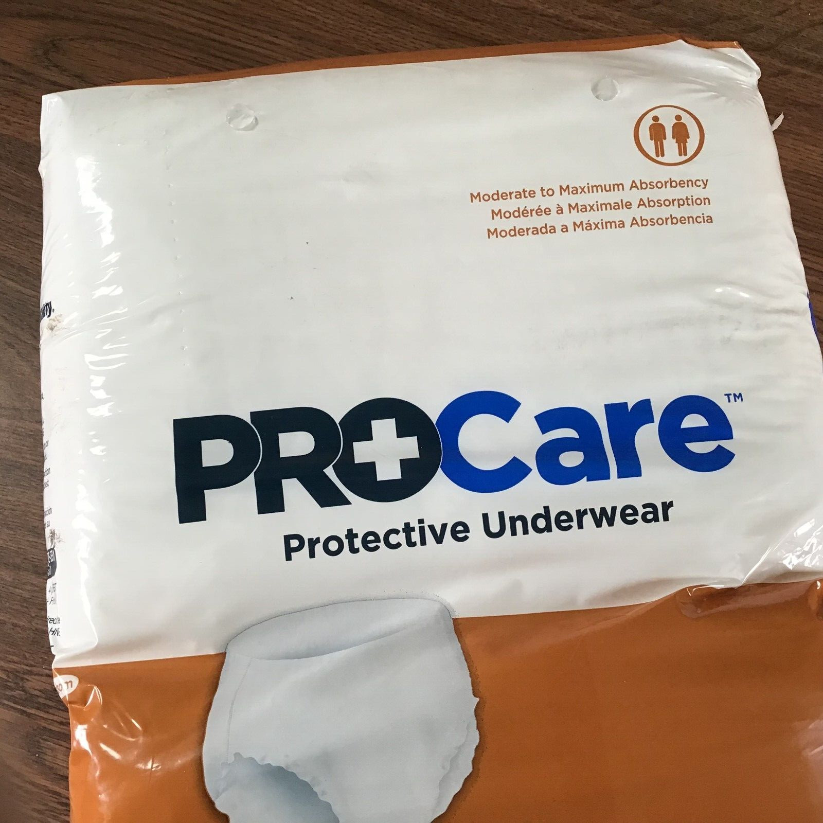 28-COUNT ProCare Protective Underwear X-Large New Sealed Bag Moderate to Maximum