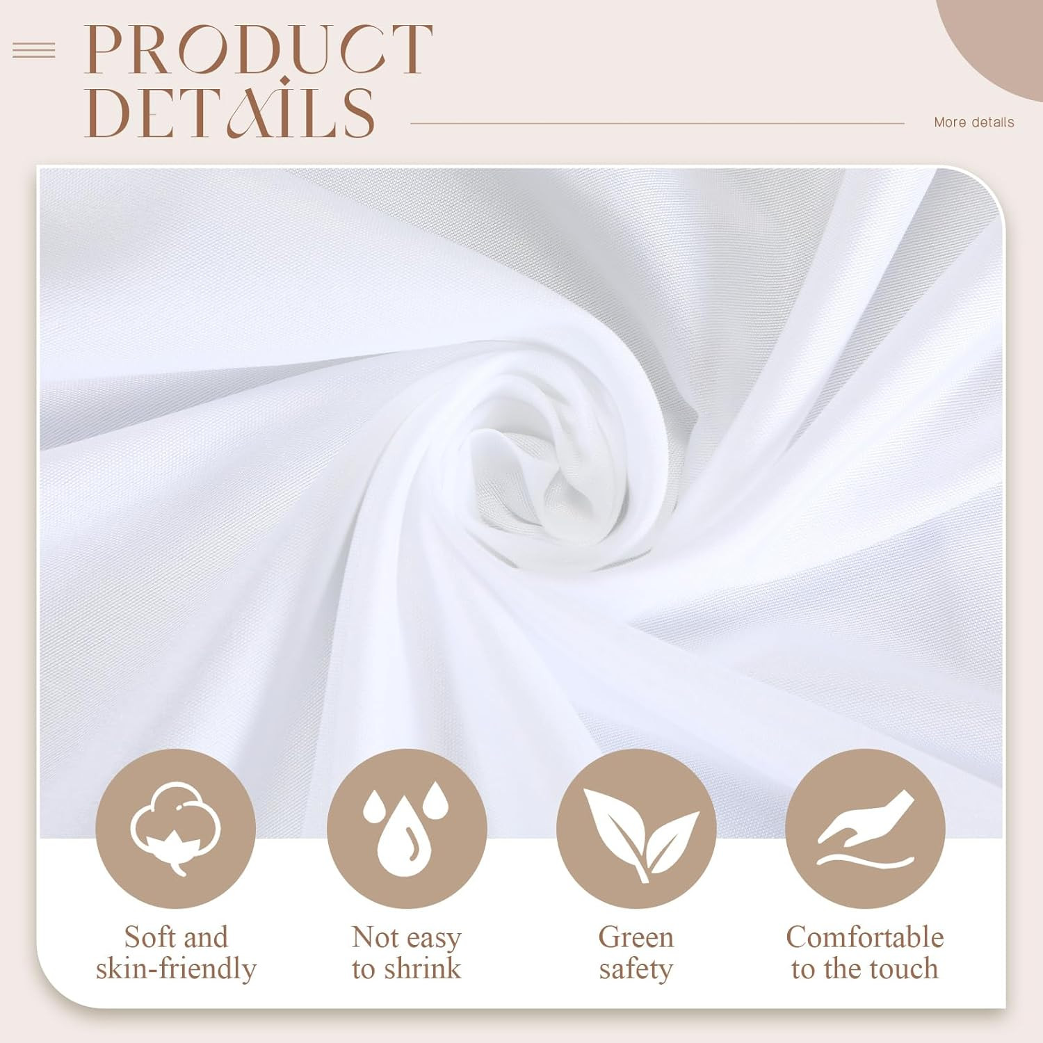 Peryiter 4 Pcs Hospital Bed Sheets for Home Use 36 X 80 X 9.5 Inches Soft White