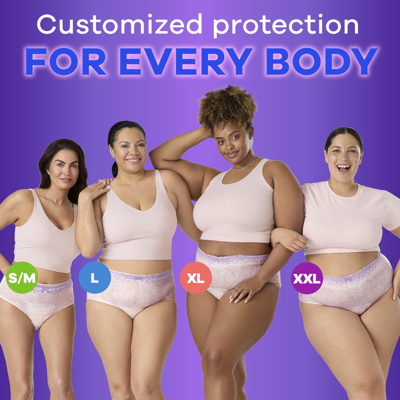 Adult Incontinence Underwear for Women, Small/Medium, 19 Count – Up to 100% Leak