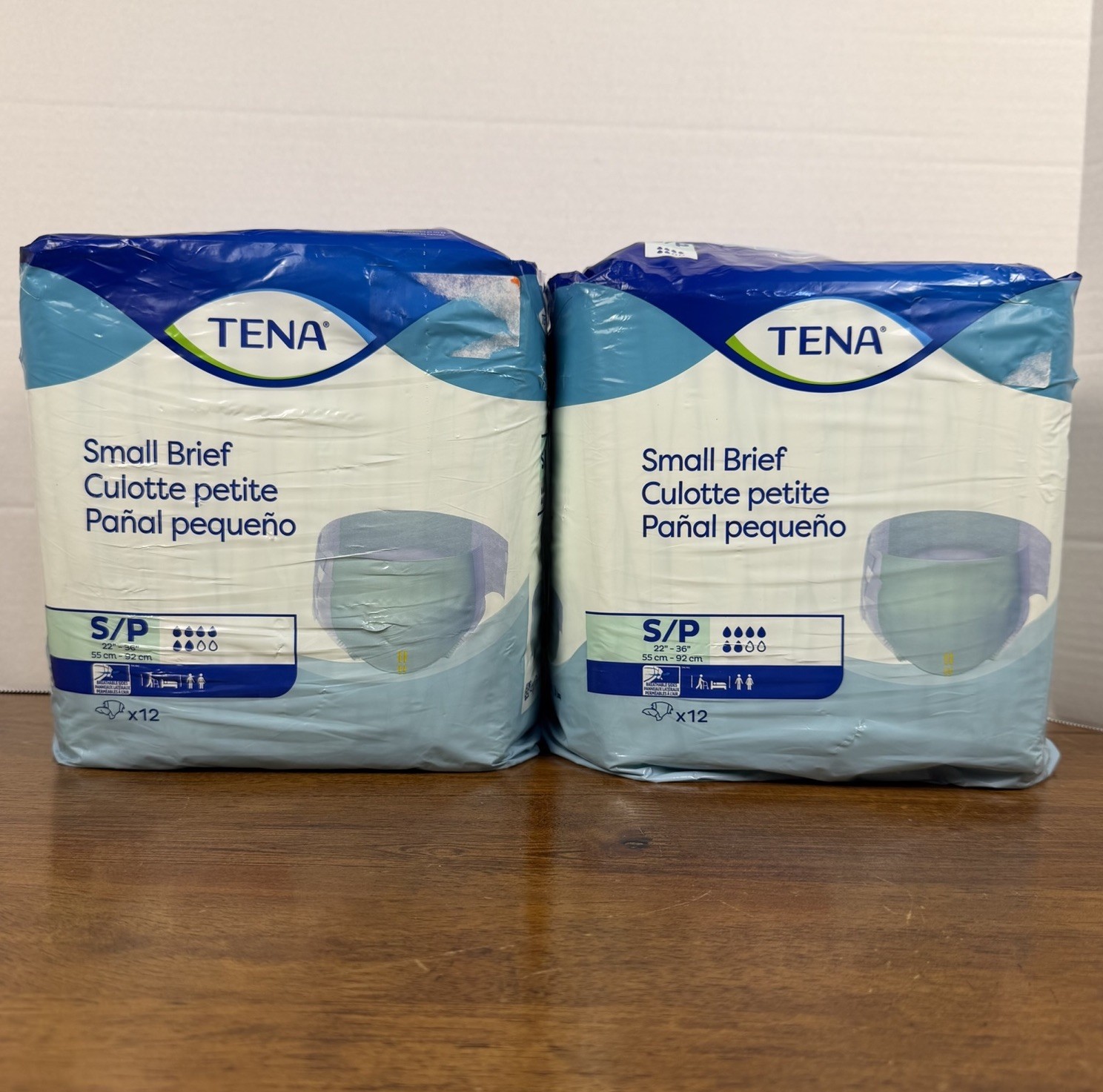 Pack of 2 x 12 ct Each = 24 Total Tena S/P Small Briefs Disposable 66100