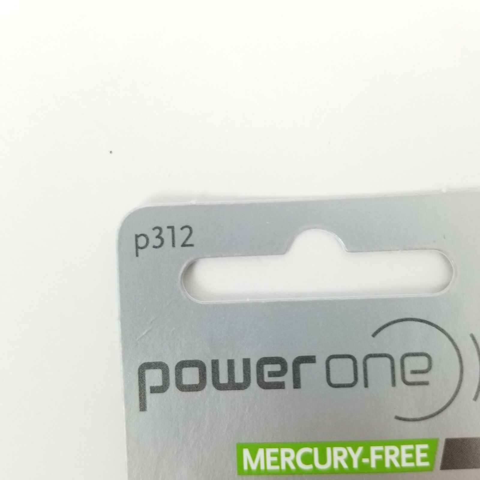 Power One Mercury Free Hearing Aid Batteries Size P312 Exp Aug 2021