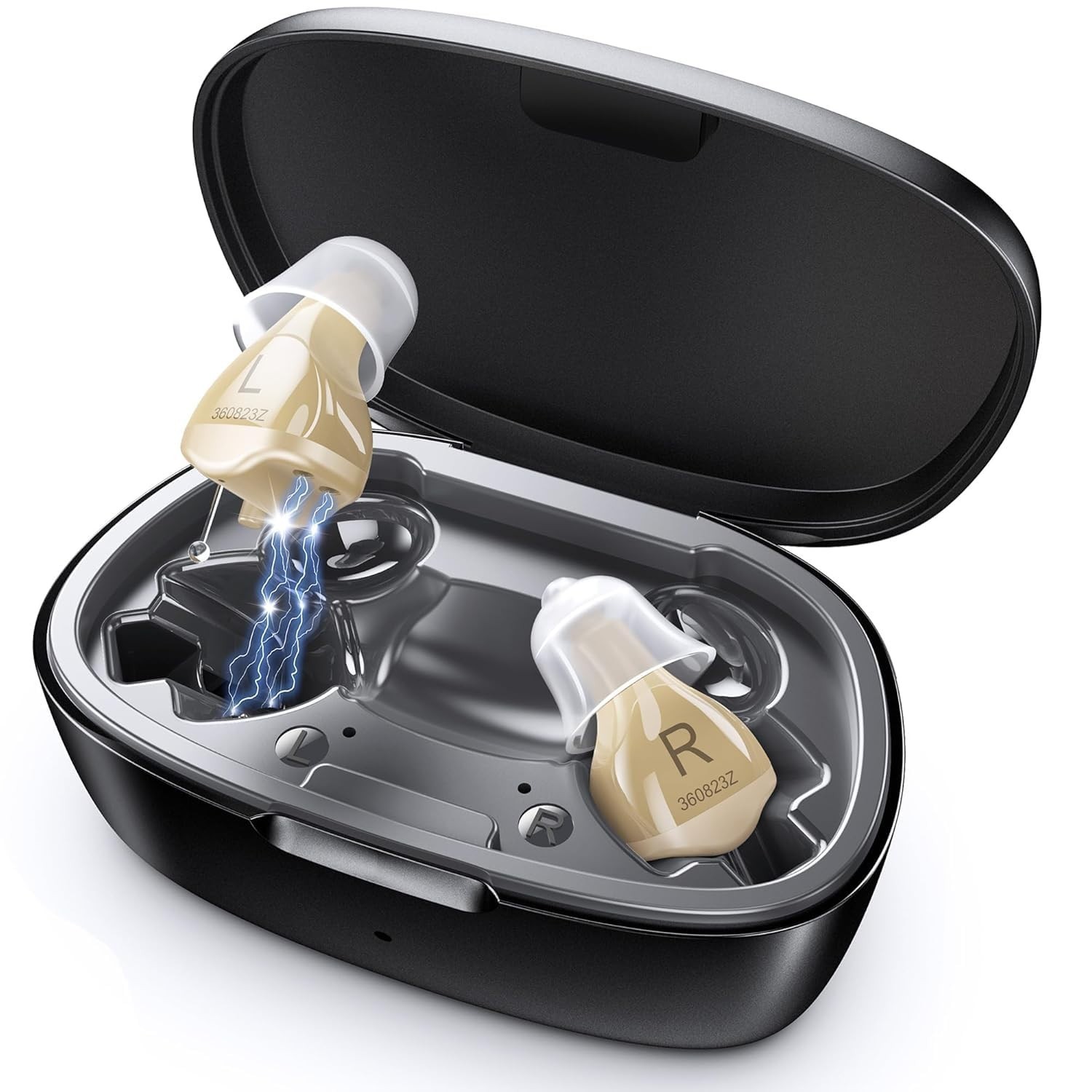 Hearing Aids for Seniors, Invisible Hearing Amplifiers with Noise Cancelling, Re