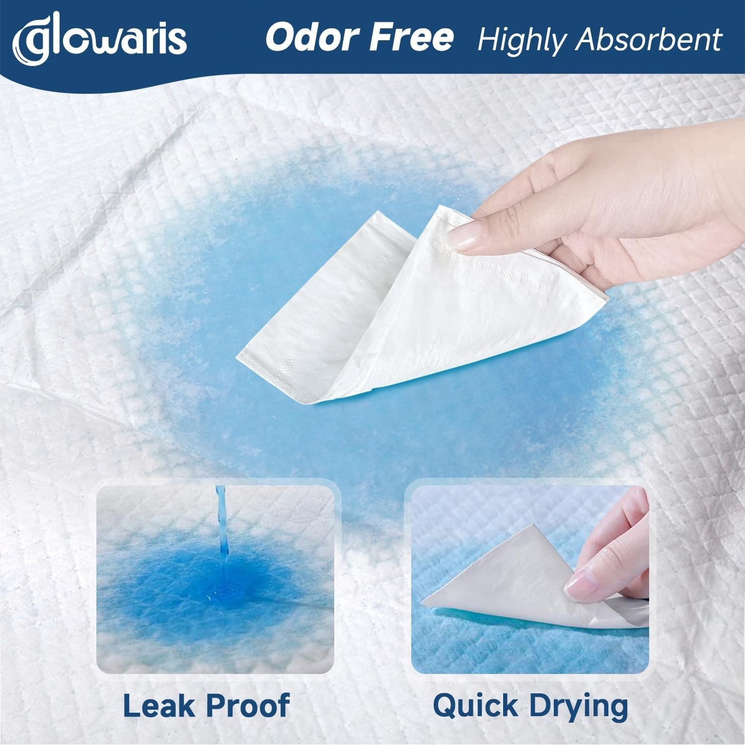 50 Pack XXL Disposable Underpads 30×36 Leakproof Absorbent Bed Puppy Pads