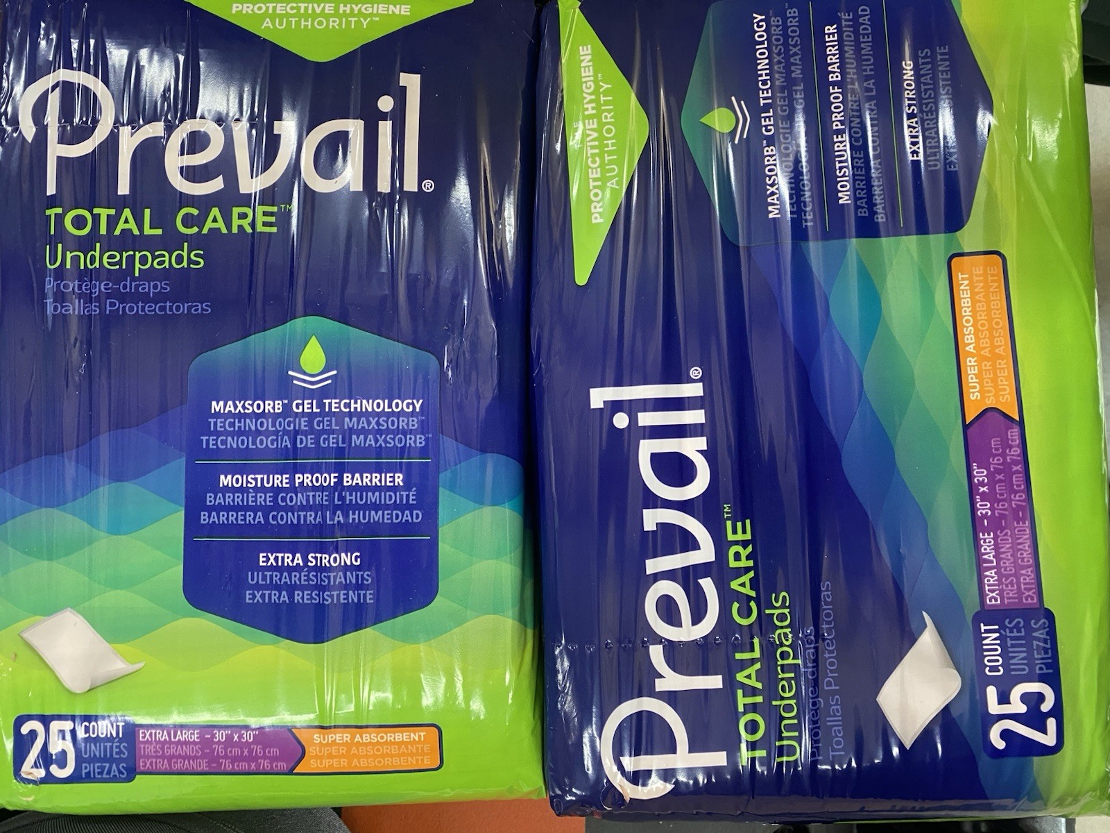Prevail Total Care Underpads Heavy Absorbency UP-100/1 – 50 Total (2 Packs Of 25