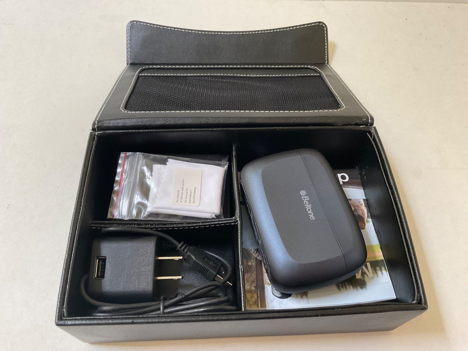 Beltone Amaze Hearing Aids C-1 with Charger Case and Accessories Untested AS-IS