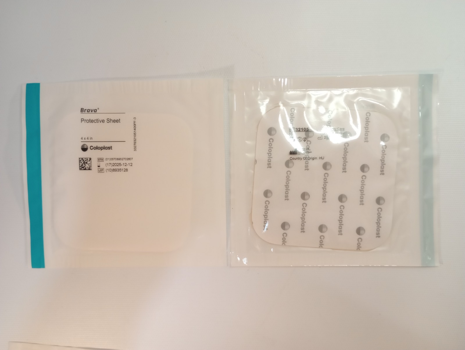 Coloplast • Brava 032105 | Barrier Protective Sheets 4″ X 4″ | Box of 10 |