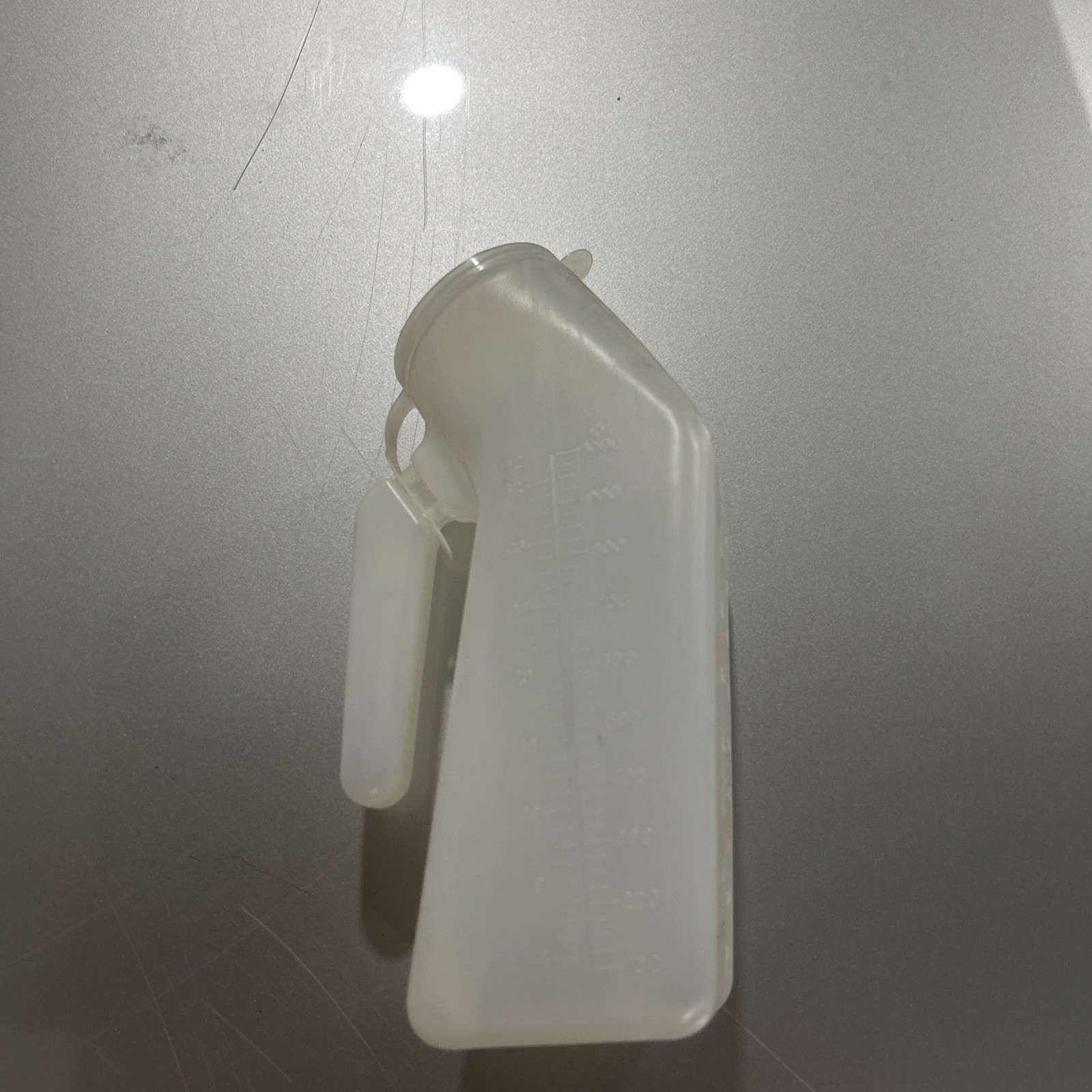 TRANSLUCENT DISPOSABLE PLASTIC PORTABLE URINAL