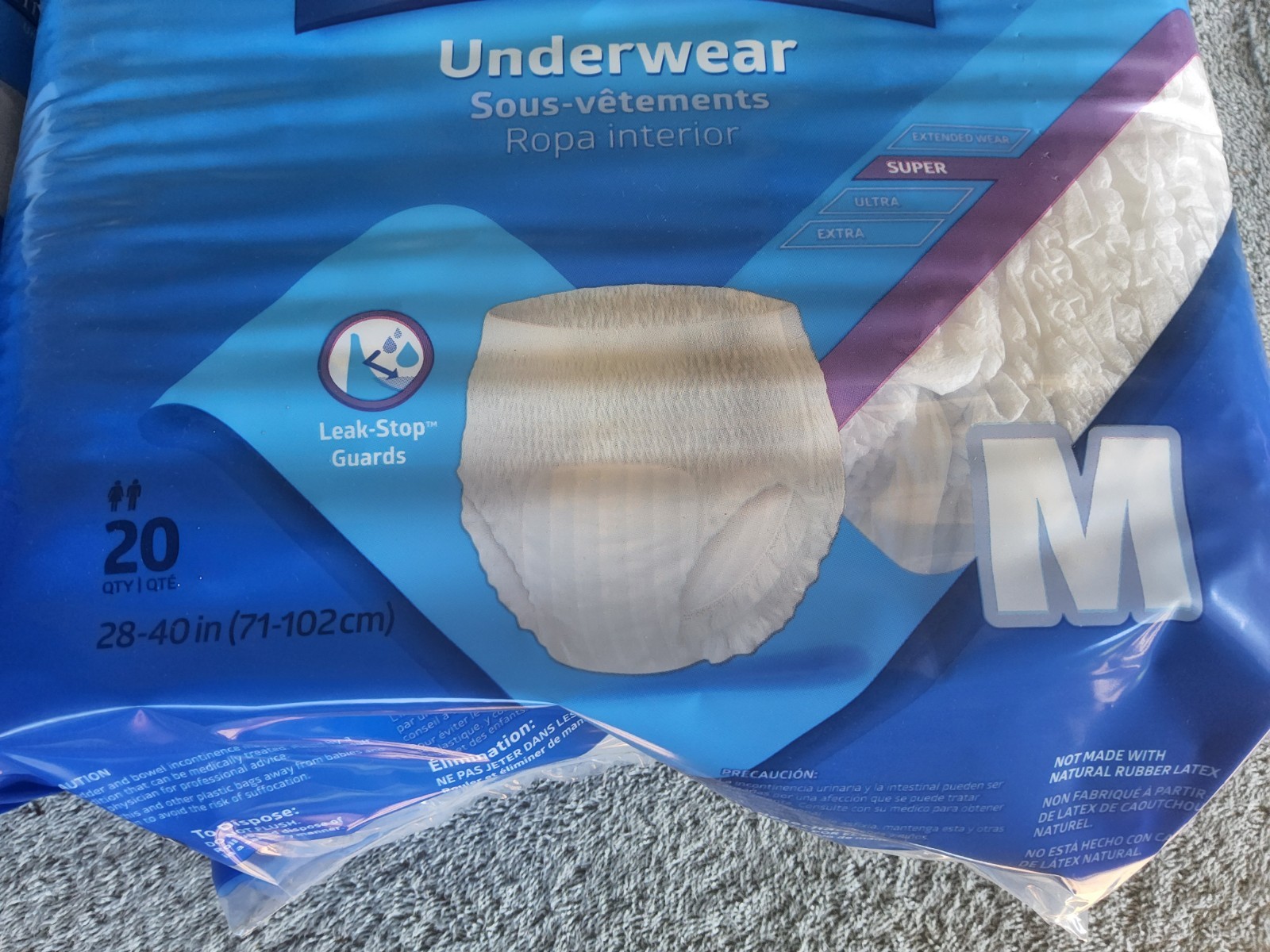 Adult Diapers Medium Medline FitRight Briefs Adult 28″-40″ SUPER 80 Count