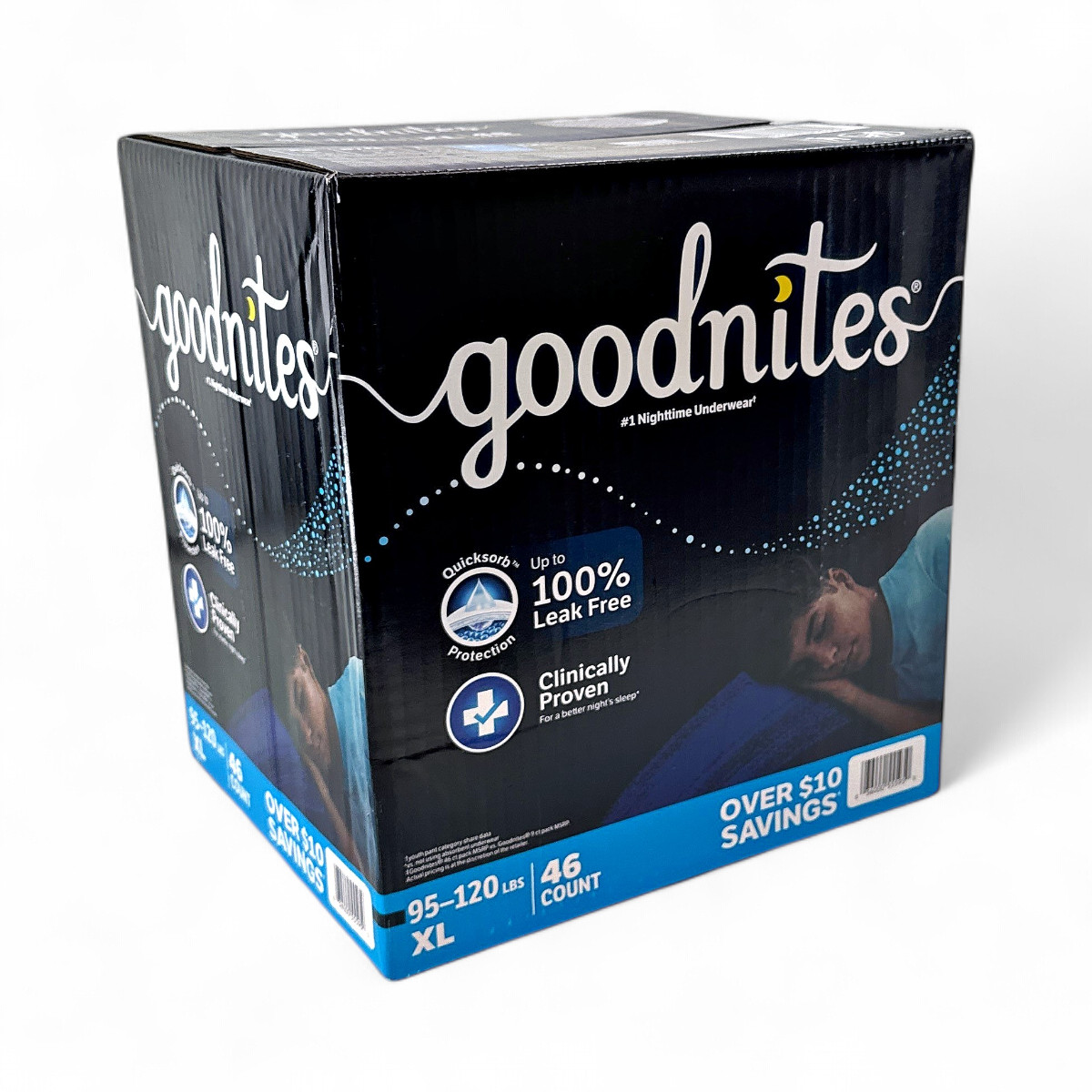 Goodnites Nighttime Leak Free Underwear For Boys (Size XL) – 46 Count