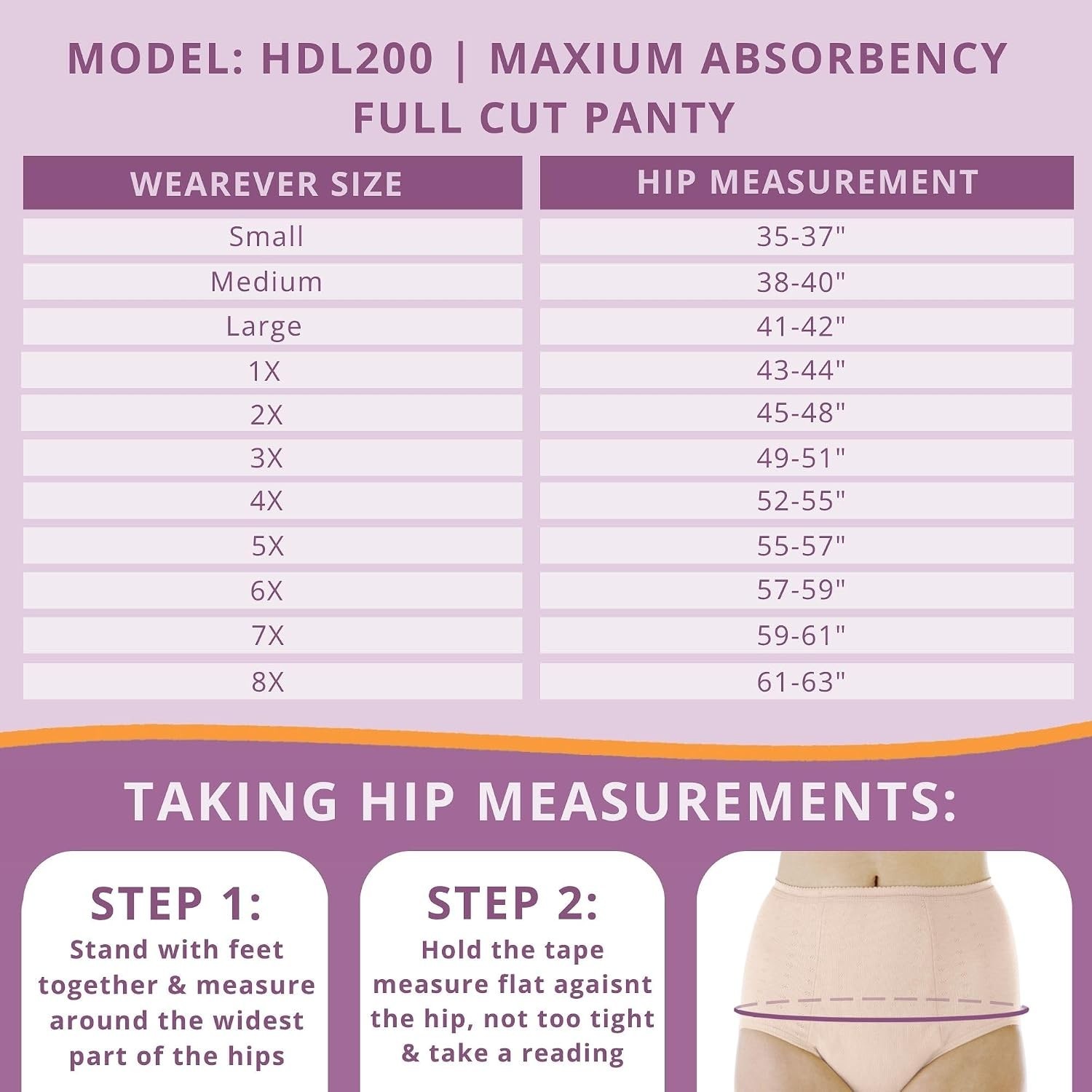 3-Pack Women’s Reusable Incontinence Briefs – Maximum Absorbency 600 ml 4XL