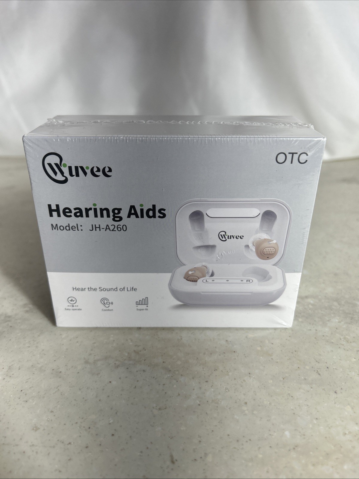 OTC Hearing Aids Rechargeable (Including Charging Case), Comfortable In-Ear