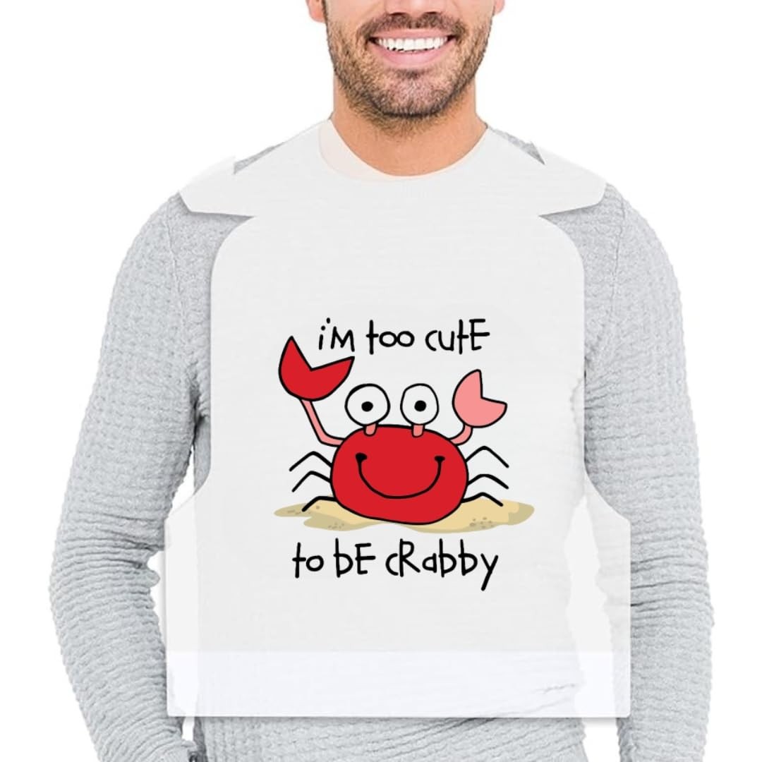 T&T Supply Disposable Adult Crab Lobster Bibs – 25/50/100/200/500 pcs
