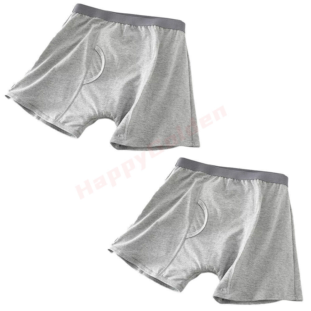 2 Pack Men Leak-Proof Underwears Pants Leakage Prevention for Elderly Patients