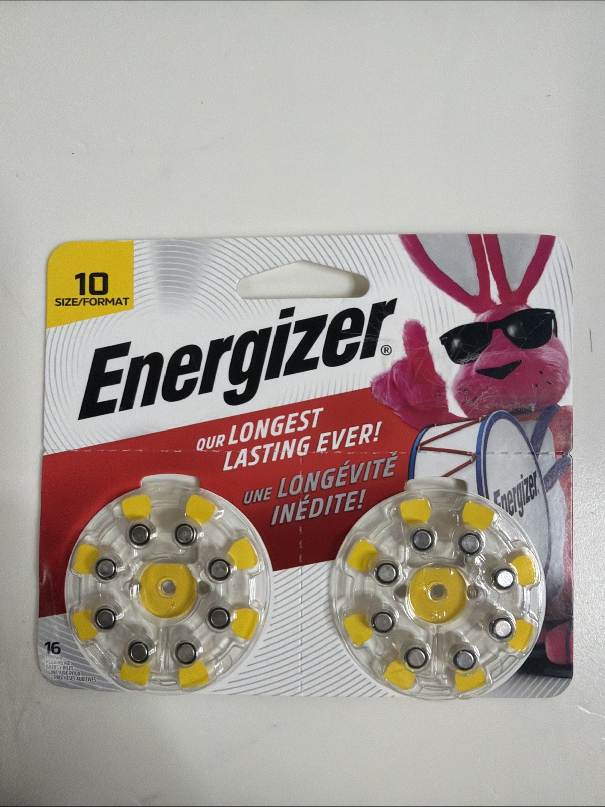 NEW 16 Energizer Size 10 Zinc Air Hearing Aid Batteries AZ10DP-16