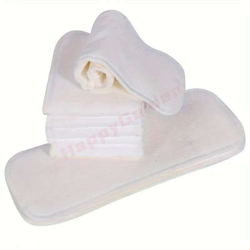 4-Pack Adult Incontinence Pads Bamboo Charcoal Ultrafine Diaper Inserts Washable