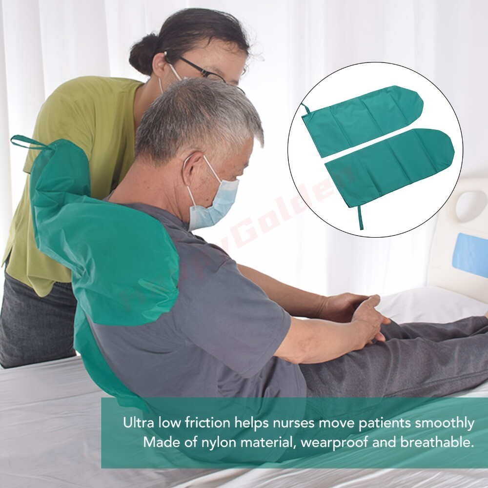 Easy-Glide Patient Transfer Gloves Durable Nylon for Safe & Smooth Elderly Care