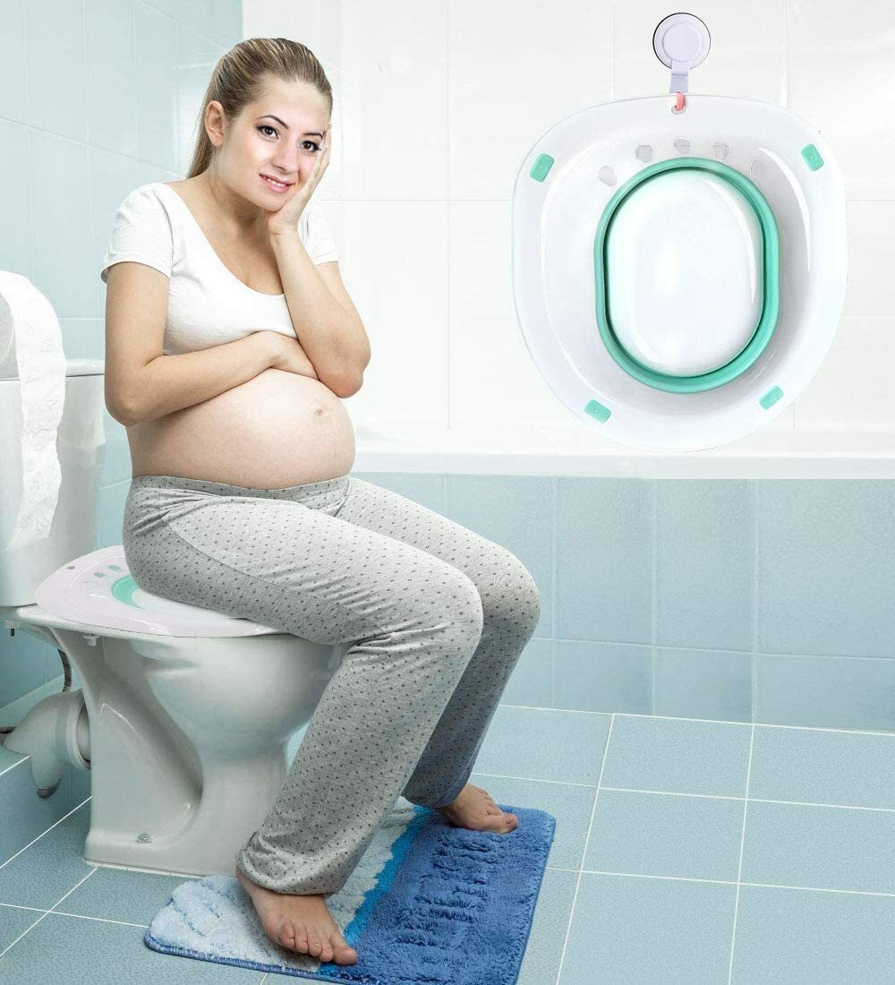 Bath Tub Bidet Toilet Seat Folding Sitz Basin Pregnant Postpartum HemorrhoidCare