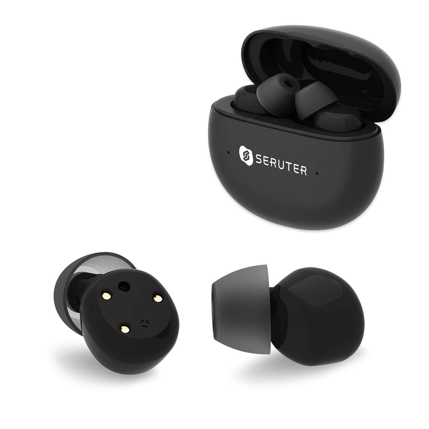 Rechargeable Hearing Aid for Seniors/Adults, Mini Hearing Amplifier Black