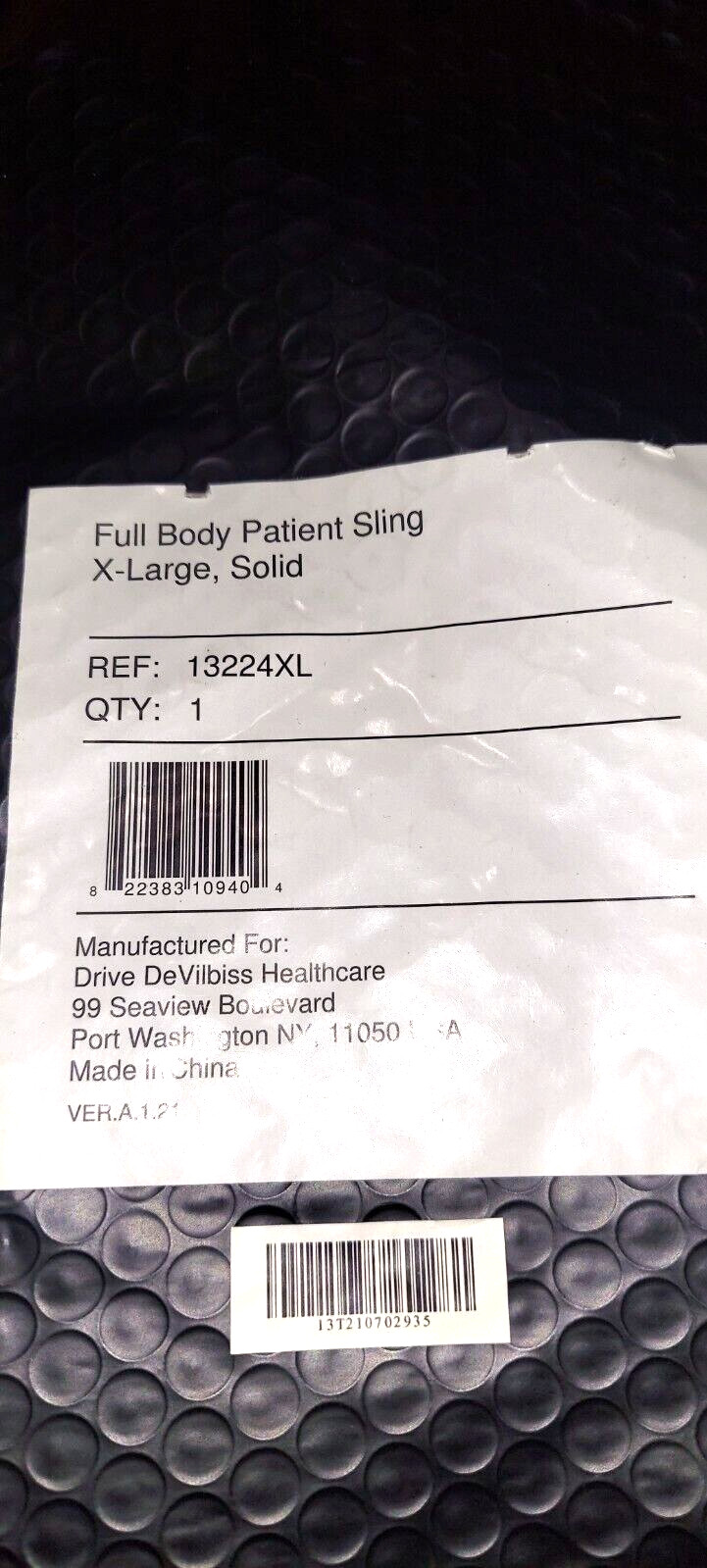 Drive Medical Full Body Patient Sling, Solid, Extra Large