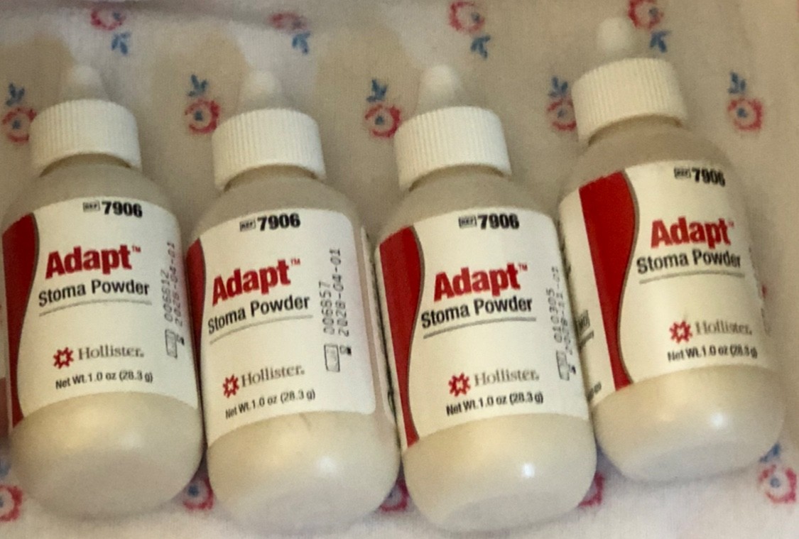 4 Hollister 7906 Adapt Stoma Powder 1 oz puffer bottles Exp 2028