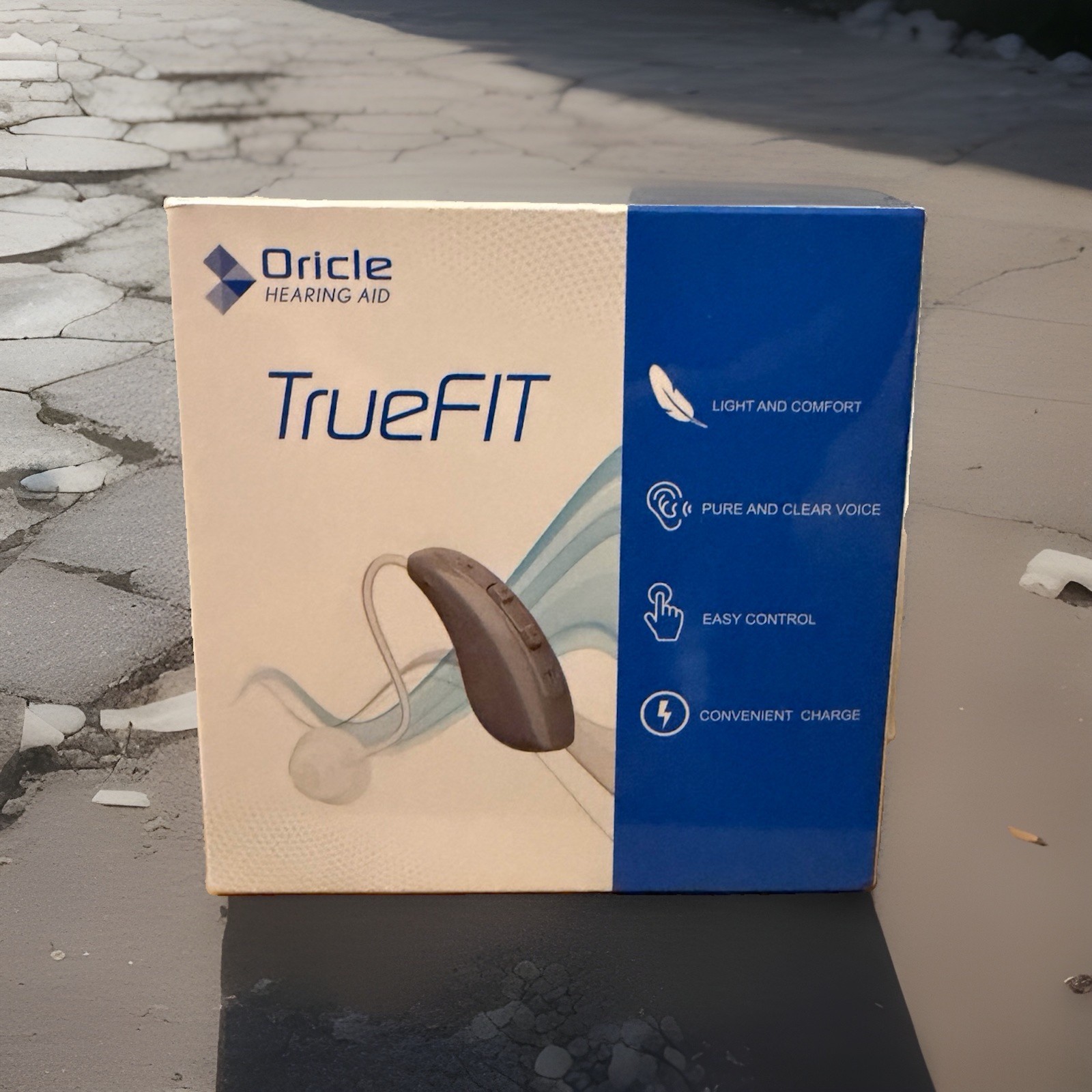 Oricle TrueFit Rechargeable Behind-The-Ear Hearing Aids for Seniors. New Sealed