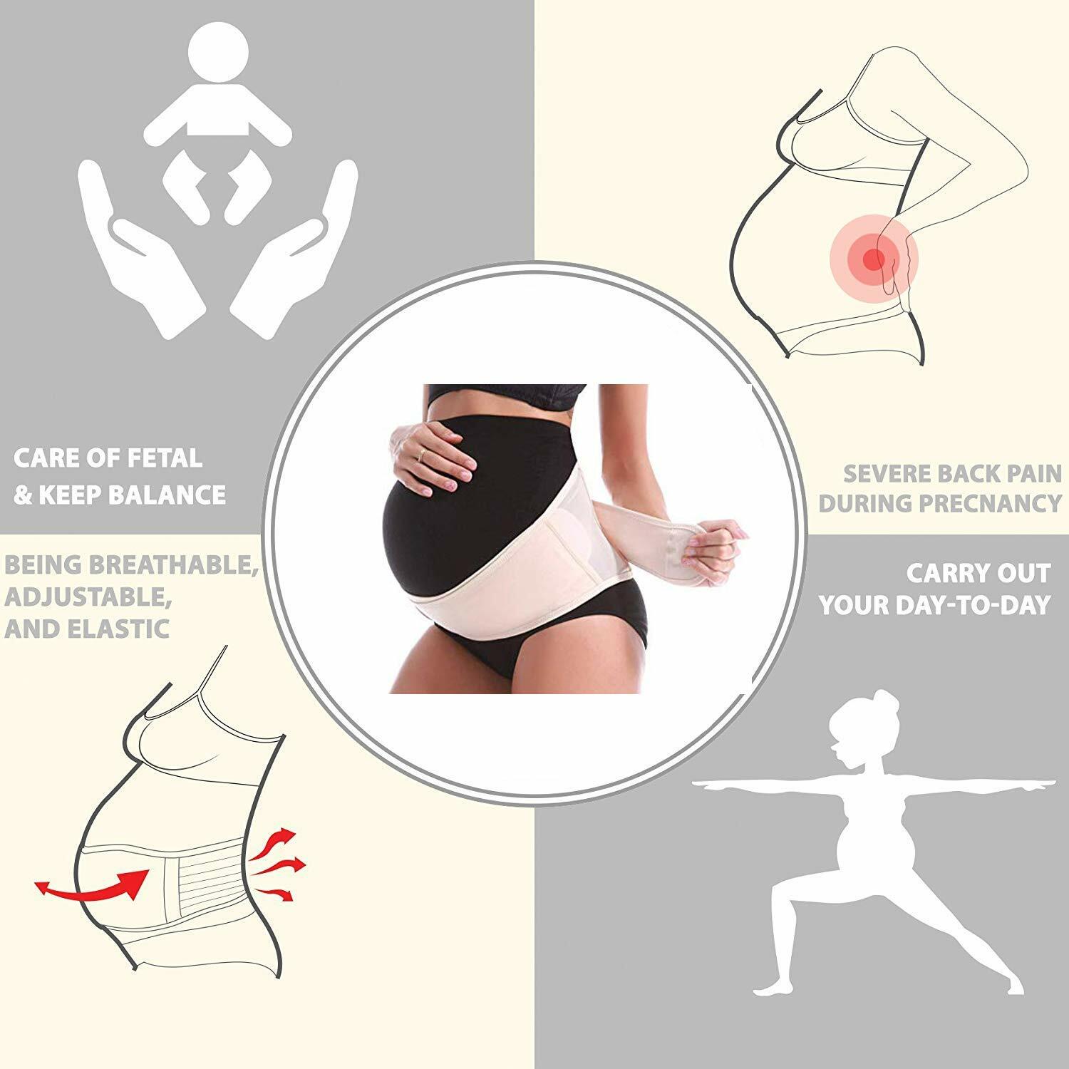 Maternity Belt 2.0 – Belly Band for Pregnancy, Two in One Pregnancy Belt for You