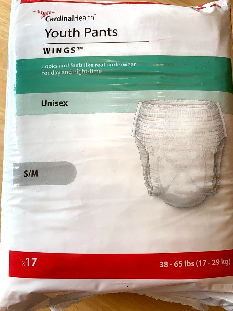 FREE Shipping!! 2x 17 ct- Unisex Youth Pullup Underwear/Diapers – Small/Medium