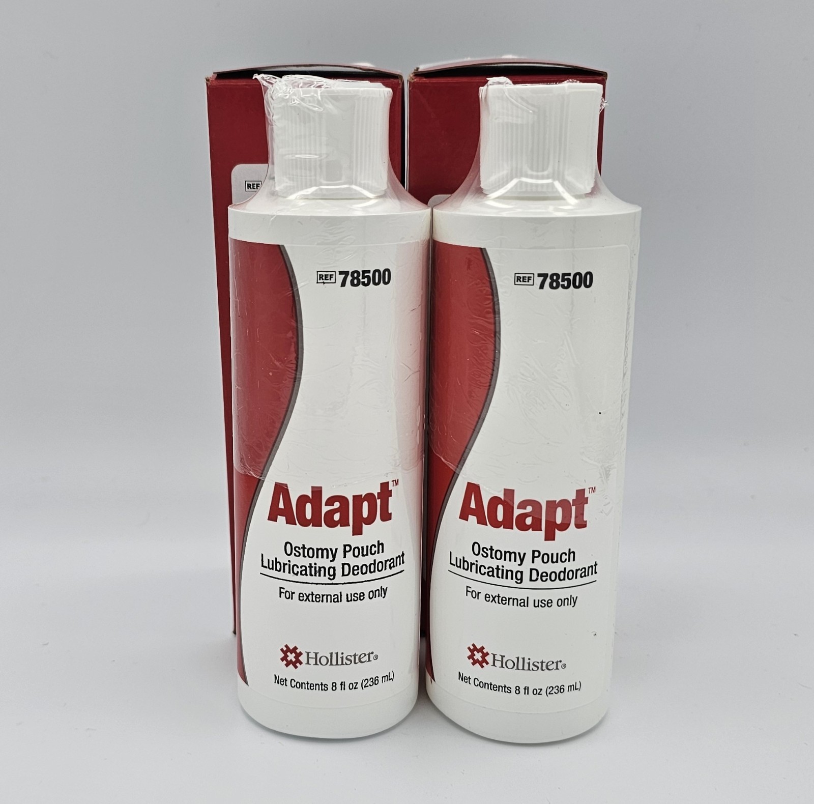 2 units Hollister 78500 Adapt Ostomy Pouch Lubricating Deodorant 8oz each
