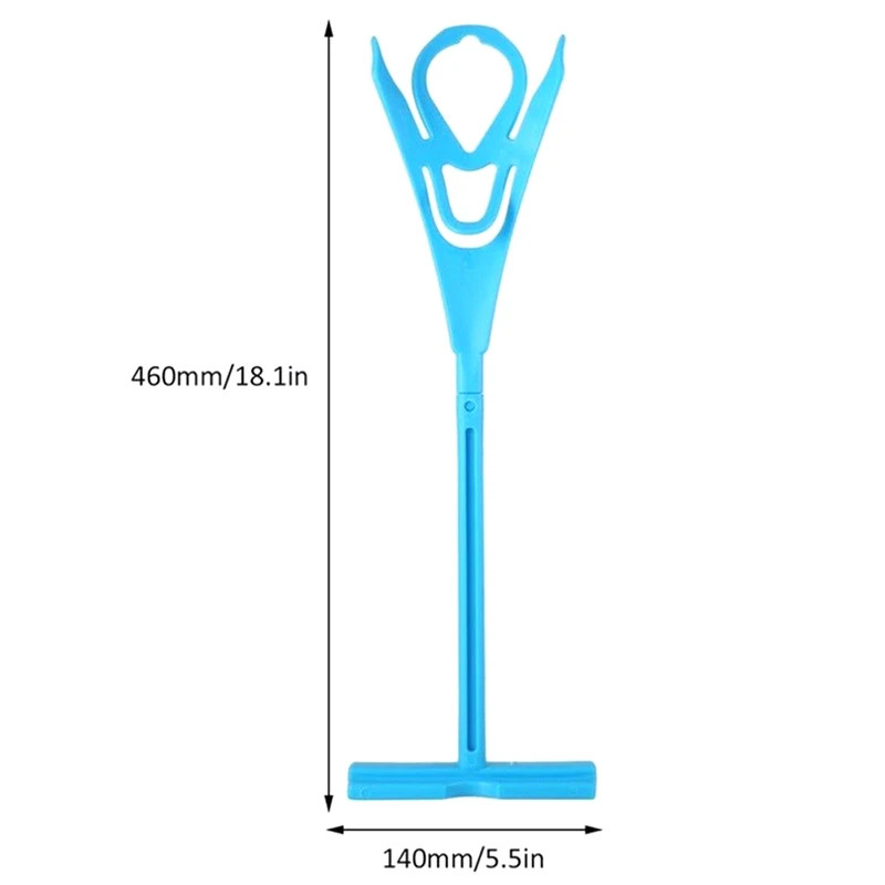 New Blue Helper Kit Sock Slider Aid Helps Put Socks On Off No Bending Shoe Horn