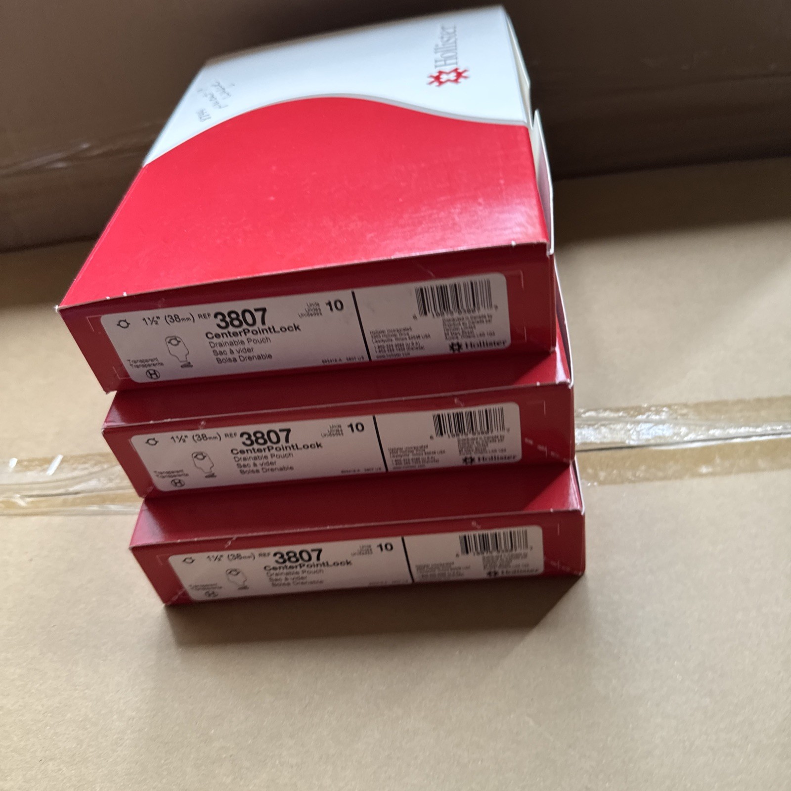 Hollister 3807 Drainable Ostomy Pouch Box. Open Box. Lot Of 3. As Is Exp 2019