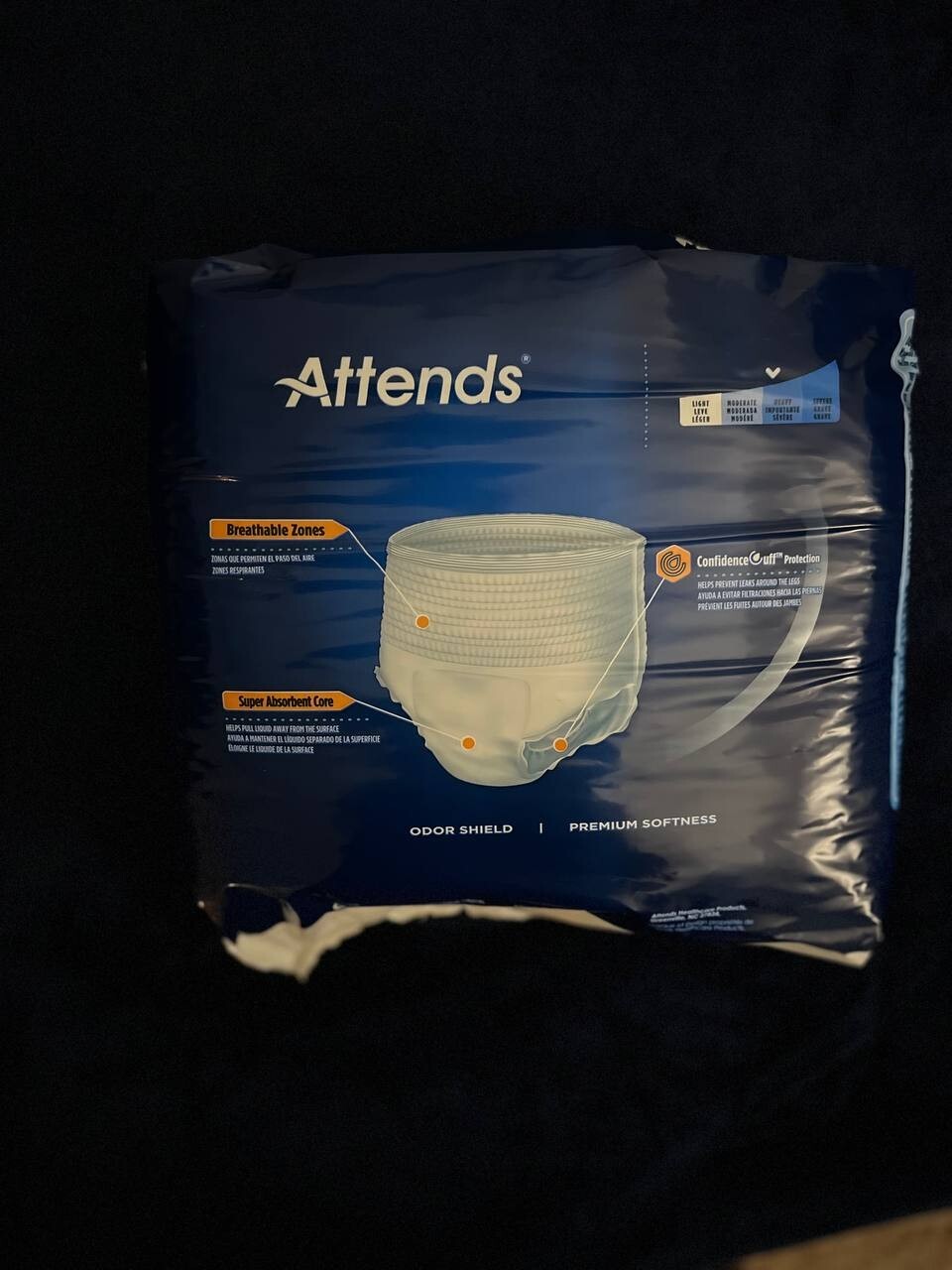 Attends Advanced Underwear Size Large 44″ – 58″ 4 Packages 72 Pieces Total