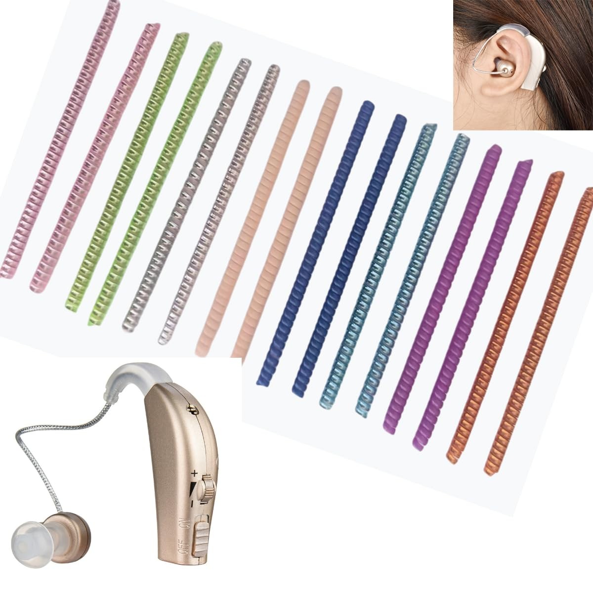 16 Pcs Cochlear Implant Cable Wrap Colorful Twist Protector Helps Protect and…